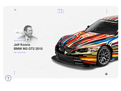 BMW art cars — blog exprience art bmw design flat minimal moto ui website