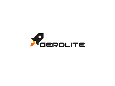 Aerolite Rocketship Logo branding dailylogochallenge design flat graphic design illustrator logo logo design rocketship