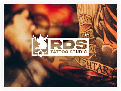 RDS Tattoo Studio Logo branding design flat graphic design logo logodesign logodesigner logotype tattoo tattoo design tattoo studio logo tattoologo