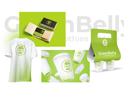 Brand Identity of "GreenBelly Smoothies & More"