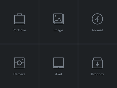 iPad App - Icons camera dropbox icons image ipad portfolio