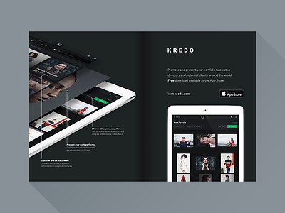 Kredo Magazine Ad ad app discover ipad marketing portfolio present share