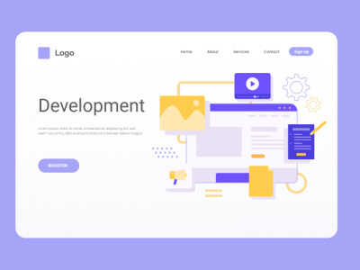 Landing page_01 graphic design ui