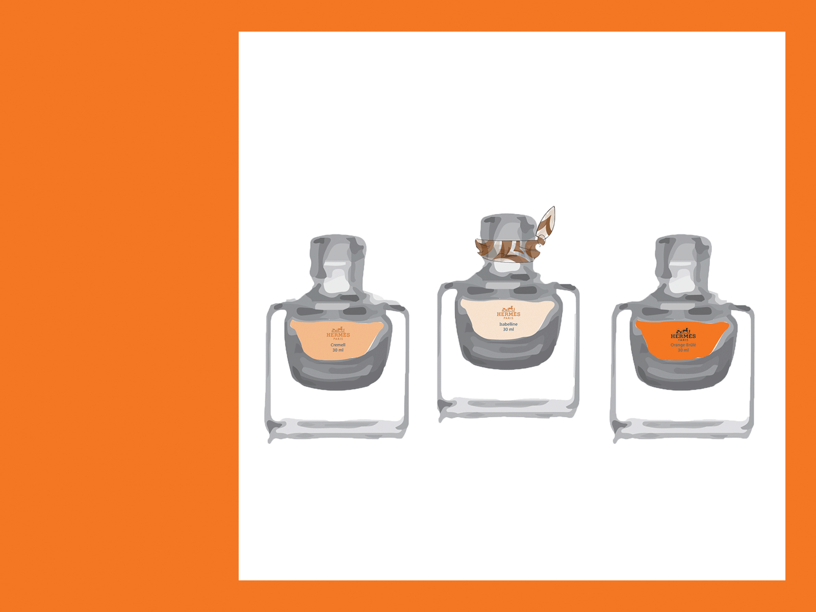 Hermès Perfume Extension animation branding design fashion brand illustration photoshop productdesign vector