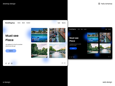 Web theme design traveling.kuy