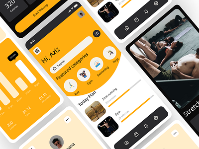 Sporteasy App Concept app branding design graphic design illustration ui ux