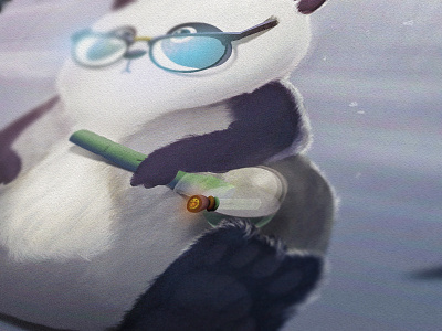 Toke for pandas art illustration panda tokeforpandas weed
