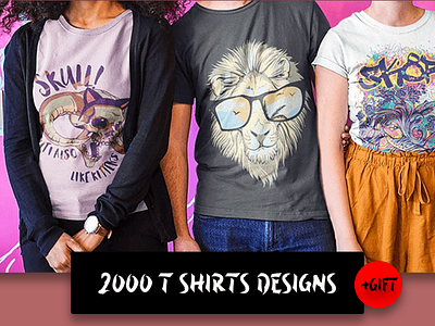 I will provide you 2000 t shirts designs editable without rights