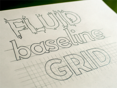 Fluid Baseline Grid dripping fluid grid hand lettering lettering liquid neutraface reponsive responsive design type typography
