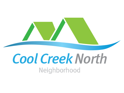 Cool Creek North Logo blue creek green illustrator logo meta minimal neighborhood