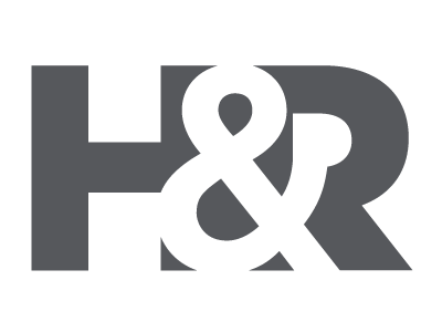H&R ampersand gotham helvetica illustrator logo minimal type typography
