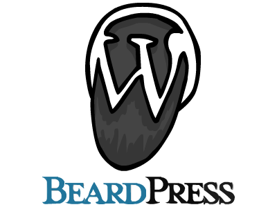 BeardPress flash illustration logo parody wordpress
