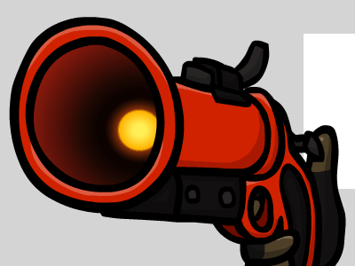 The Distress Disposal fire flash game illustration red tf2 weapon