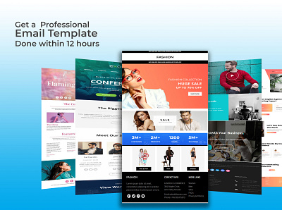 I will design responsive email template