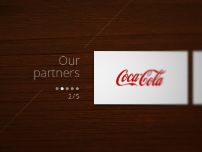 Clean and simple partners block clean heading logo pagger partner simple sposnor switcher texture thubnail thumb title ui wood