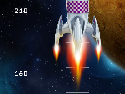 HTML5 Game preview ;) fire fresh game html5 lighting planet points rocket space speed