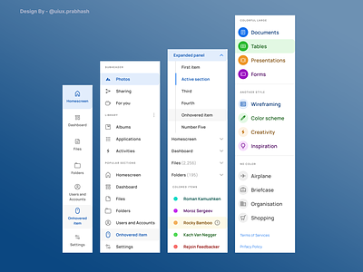 Navigation UI Design Components adobe xd android app art branding components design figma illustration ios logo navigations photoshop research ruleart ui uidesign ux zeplin
