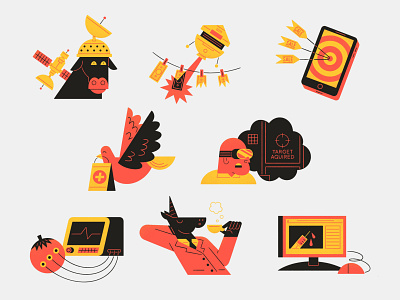 Work Smarter - Spot Illustrations