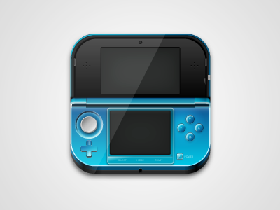 Nintendo 3DS Icon for iOS app illustrator iphone nintendo