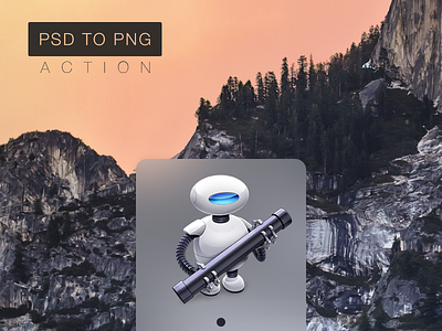 PSD to PNG - Automator Action action automator free freebie os x photoshop png psd yosemite