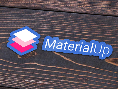 MaterialUp Stickers design logo material materialup print stickers up