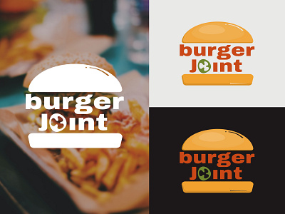 Burger Joint Logo Design branding design illustration logo typography vector