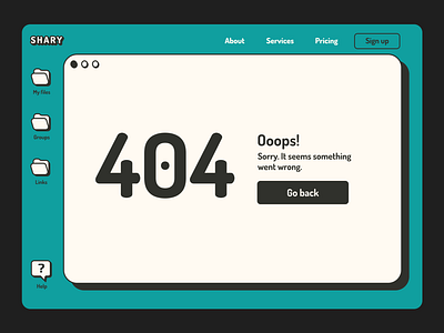 DailyUI #008. 404 Page 404 404 error 404 page app branding cloud dailyui design error graphic design illustration logo mac ui ux vector web app windows 95 windows 98