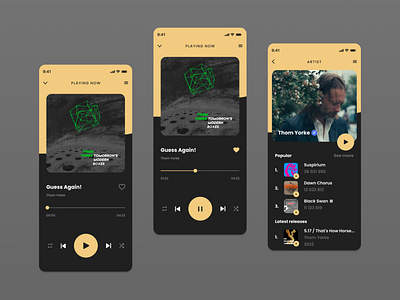 DailyUI #009. Music Player