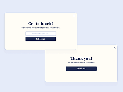 DailyUI #016. Pop-Up / Overlay