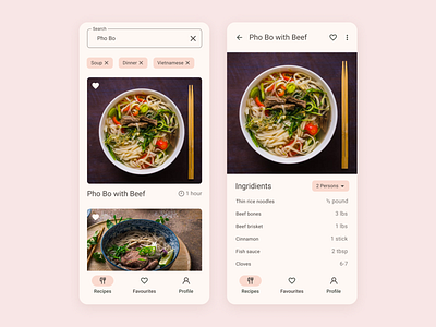 DailyUI #040. Recipe