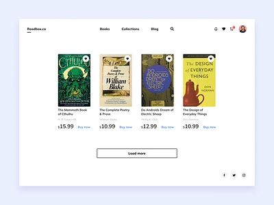 DailyUI #044. Favorites 044 44 app book books clean clean design dailyui dailyui044 ecommerce favorites store ui ux web website