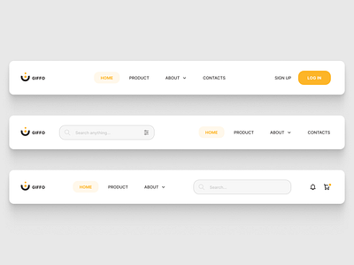 DailyUI #053. Header Navigation