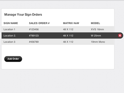 Customer Order Management