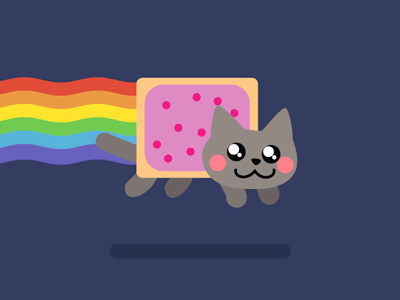 Nyan Cat cat gif nyan rainbow