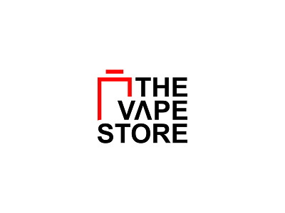 The Vape Store brand clean design icon illustration illustrator logo typography ui ux