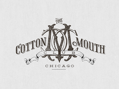 Dance Show Logo chicago logo monogram prohibition type typography vintage