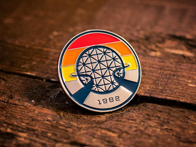 1982 Lapel Pin disney epcot center pin retro theme park vintage walt disney world