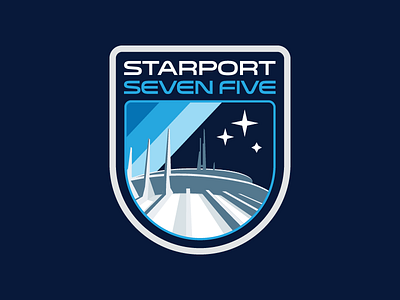 Starport badge disney mission patch space space mountain walt disney world