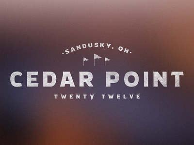 Cedar Point Road Trip atrek cedar point road trip title type typography
