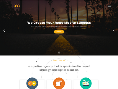 Website UI design for DSC landing page design ui ui design web design web uiux website ui ux