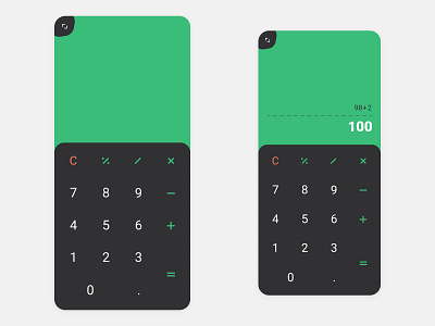 Calculator app calculator dailyui dailyui 004 dailyuichallenge design figma minimal mobile app design typography ui ux