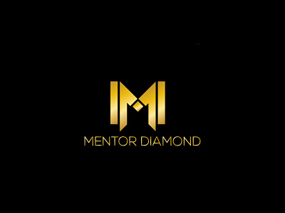 Mentor Diamond design flat icon illustration illustrator logo minimal vector