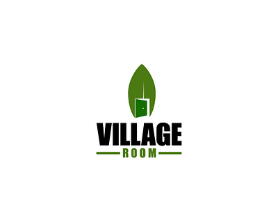 Village Room design flat illustration illustrator logo minimal vector