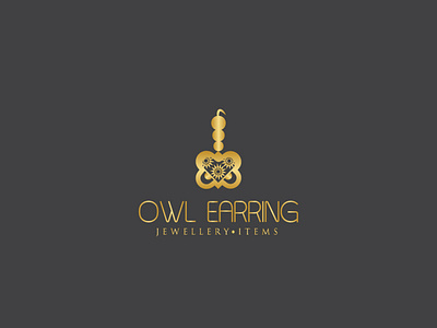 Owl Earring Logo Design