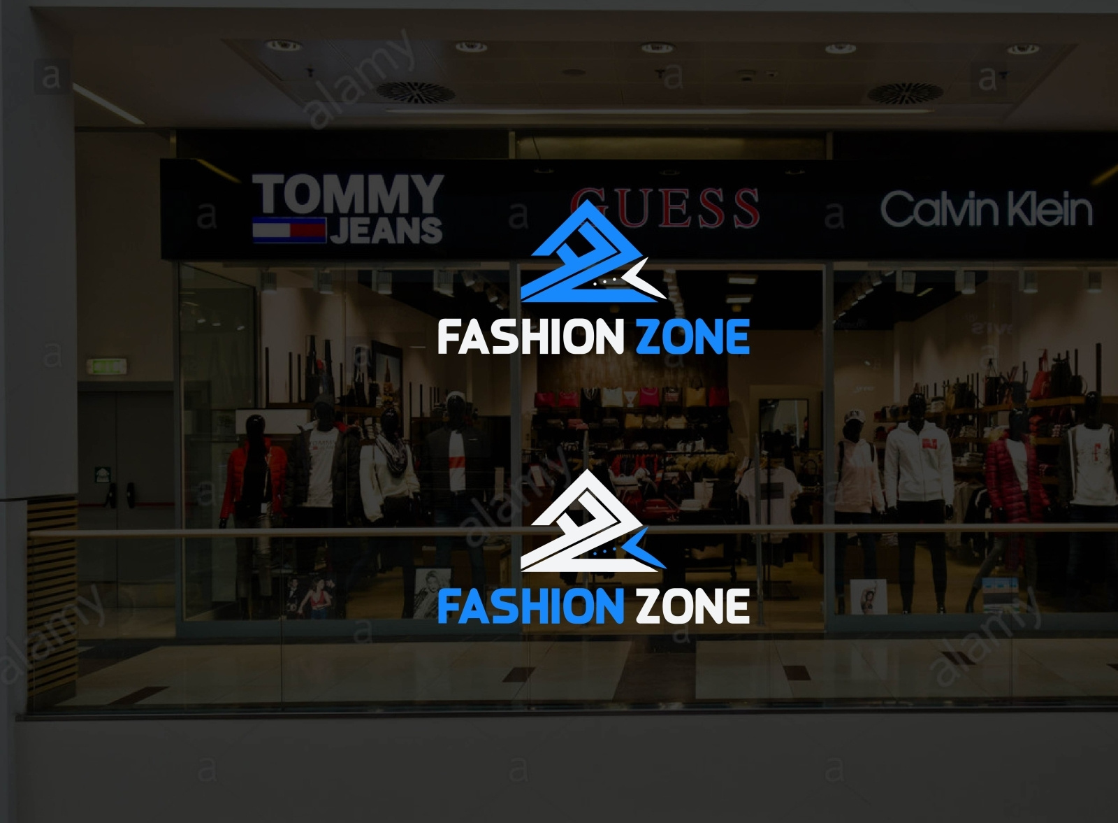 Fashion Zone Logo by Desteeny3 on Dribbble