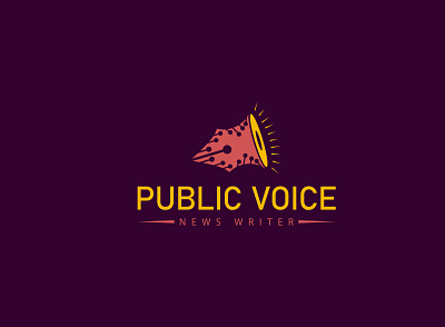 Public Voice Logo Design business logo design flat illustration logo minimal minimalist logo modern logo publick voice logo unique logo