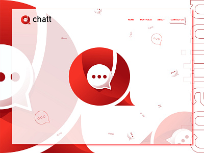 A-chatt logo / Chatting Logo / Letter Logo