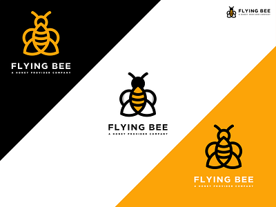 A Flying Bee Logo Design animal logo bee bee logo brand brand identity branding creative logo design graphic design grkhan0905 hive honey icon insect logo logo minimal logo modern logo professional logo vector visual