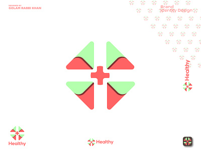 Healthy Logo Design brand identity design branding creative creative designer creative logo design design flat logo graphic design health healthy logo logo design medical medicine medishop modern logo pharmacy portfolio ui vector