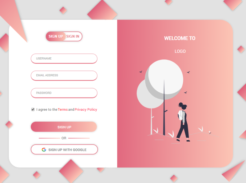 Design ui ux Sign up by wafa on Dribbble